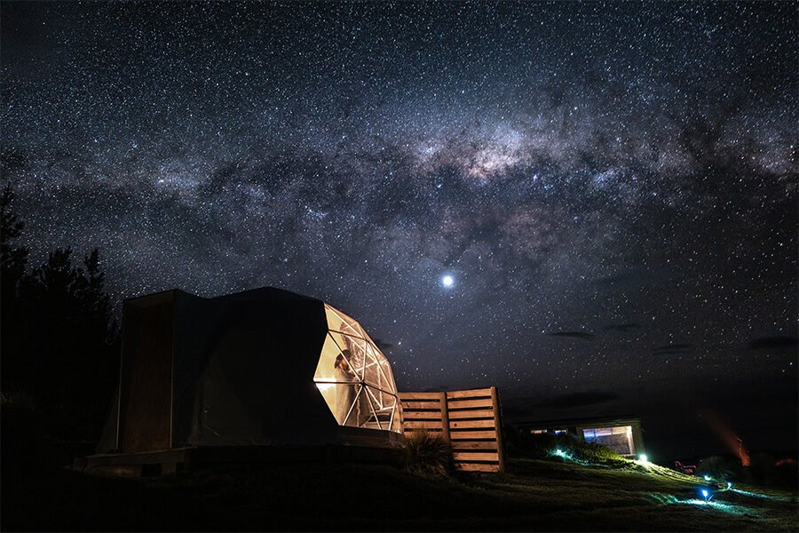 Tawanaui Farm at night